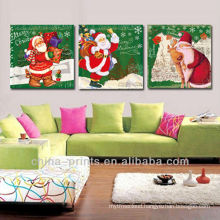 Santa Claus Triptych Print Art